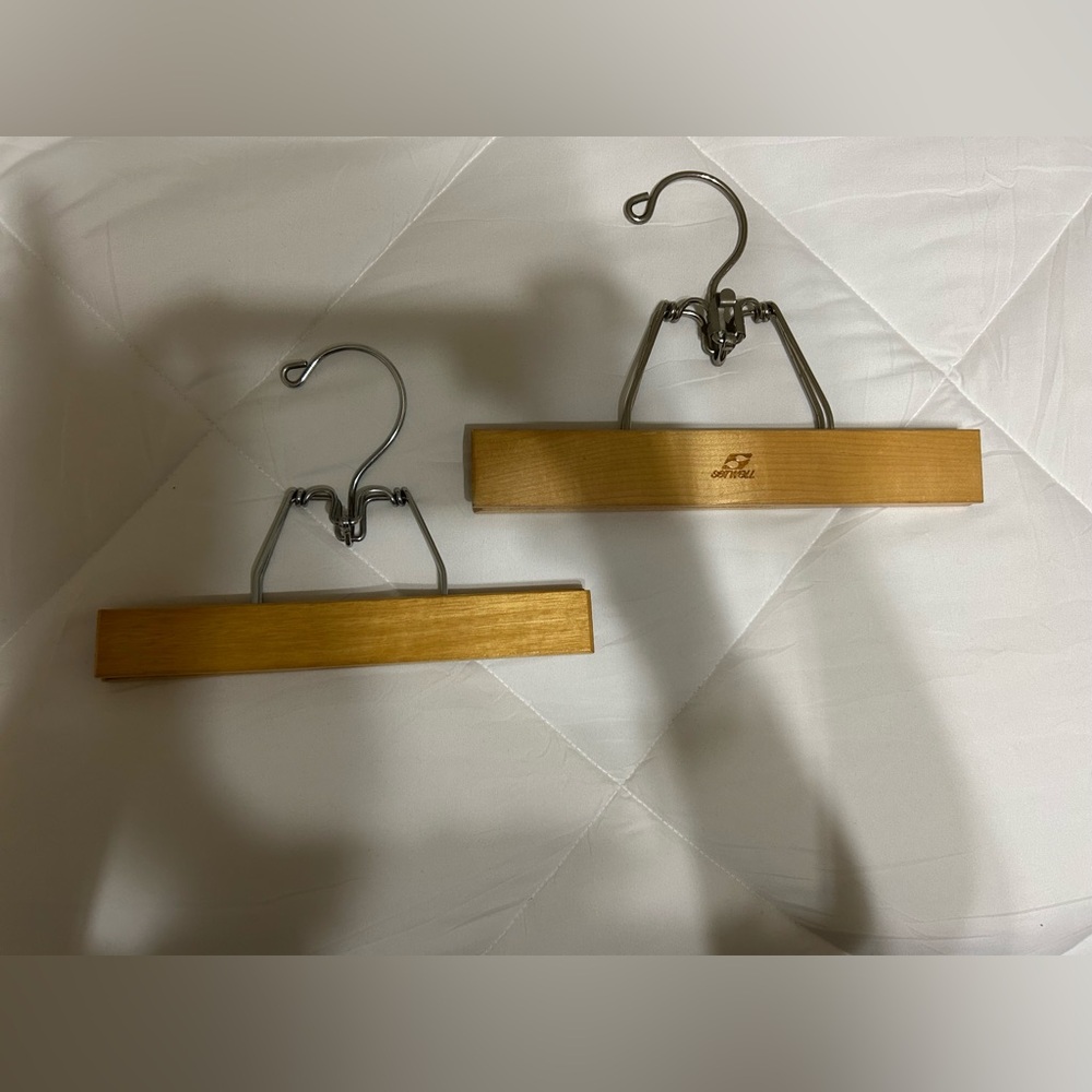 FREE with any purchase 2 Jean scarf Hangers wood